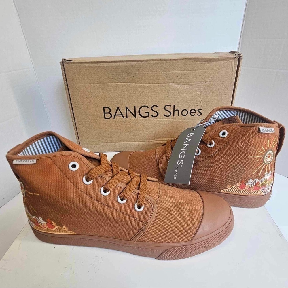 Bangs Shoes, Unisex Sunrise Mountain High Top. Size: Men 6 US/Women 7.5 US. NWT